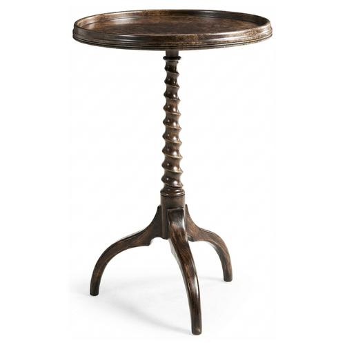 Orsman Ebonized Round Accent Table – Side Tables by Jonathan Charles | Sutter & Vale
