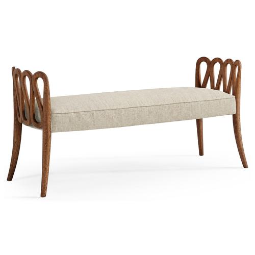 Ampney Toasted Oak Bench – Benches by Jonathan Charles | Sutter & Vale