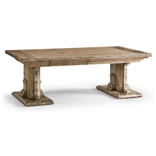 Caldera Pedestal-Base Cocktail Table – Living Room by Jonathan Charles | Sutter & Vale
