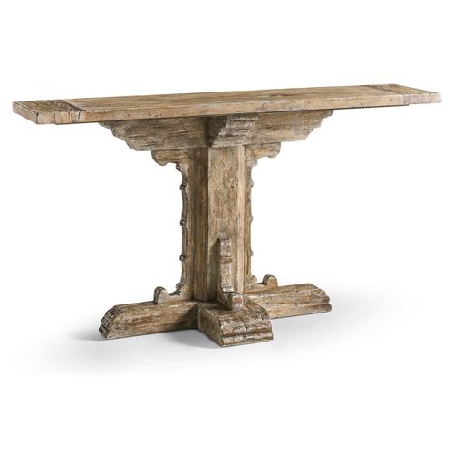 Caldera Pedestal-Base Console Table – Living Room by Jonathan Charles | Sutter & Vale