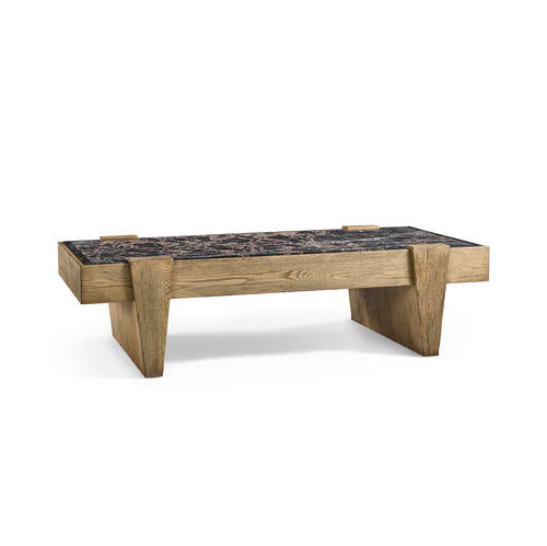 Echo Canyon Marble Rectangular Cocktail Table – Living Room by Jonathan Charles | Sutter & Vale