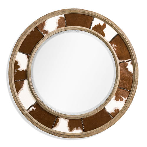 Sagehill Round Hide Mirror – Mirrors by Jonathan Charles | Sutter & Vale