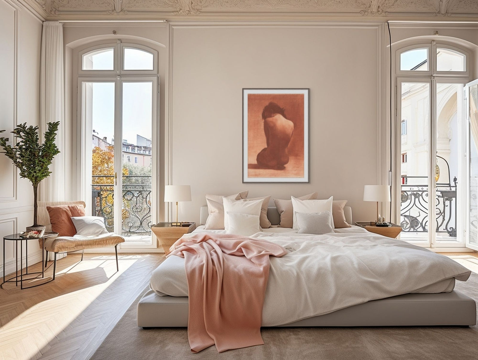 La Femme Rouge 1 in a room