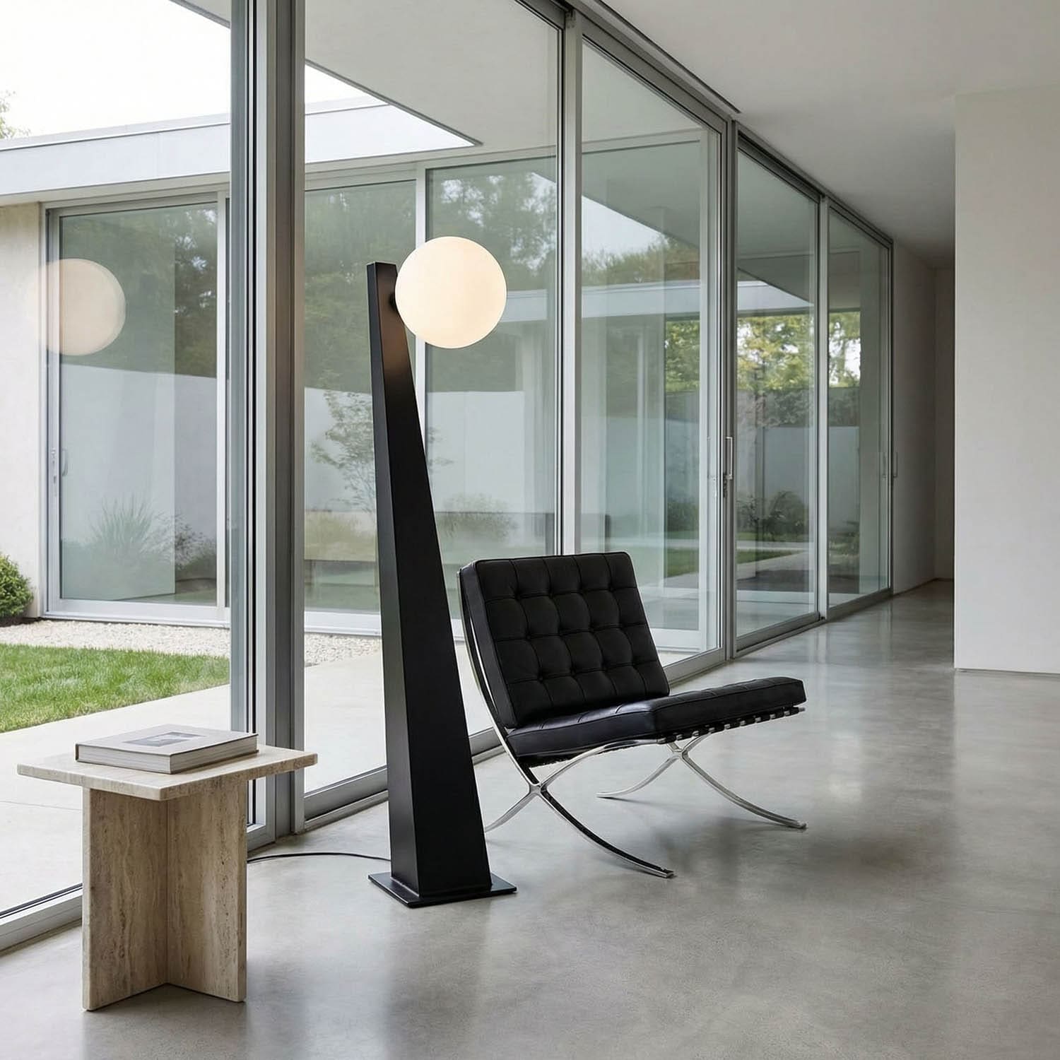 Roy Floor Lamp, Black Metal