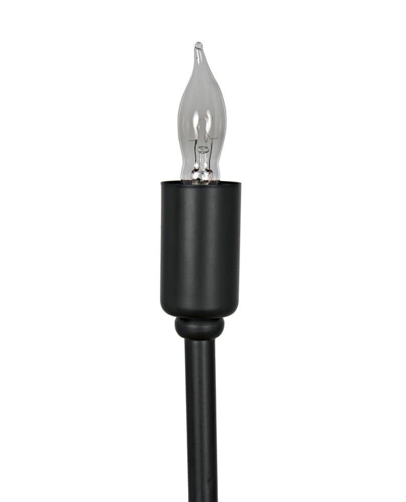 Moriarty Floor Lamp, Black Metal