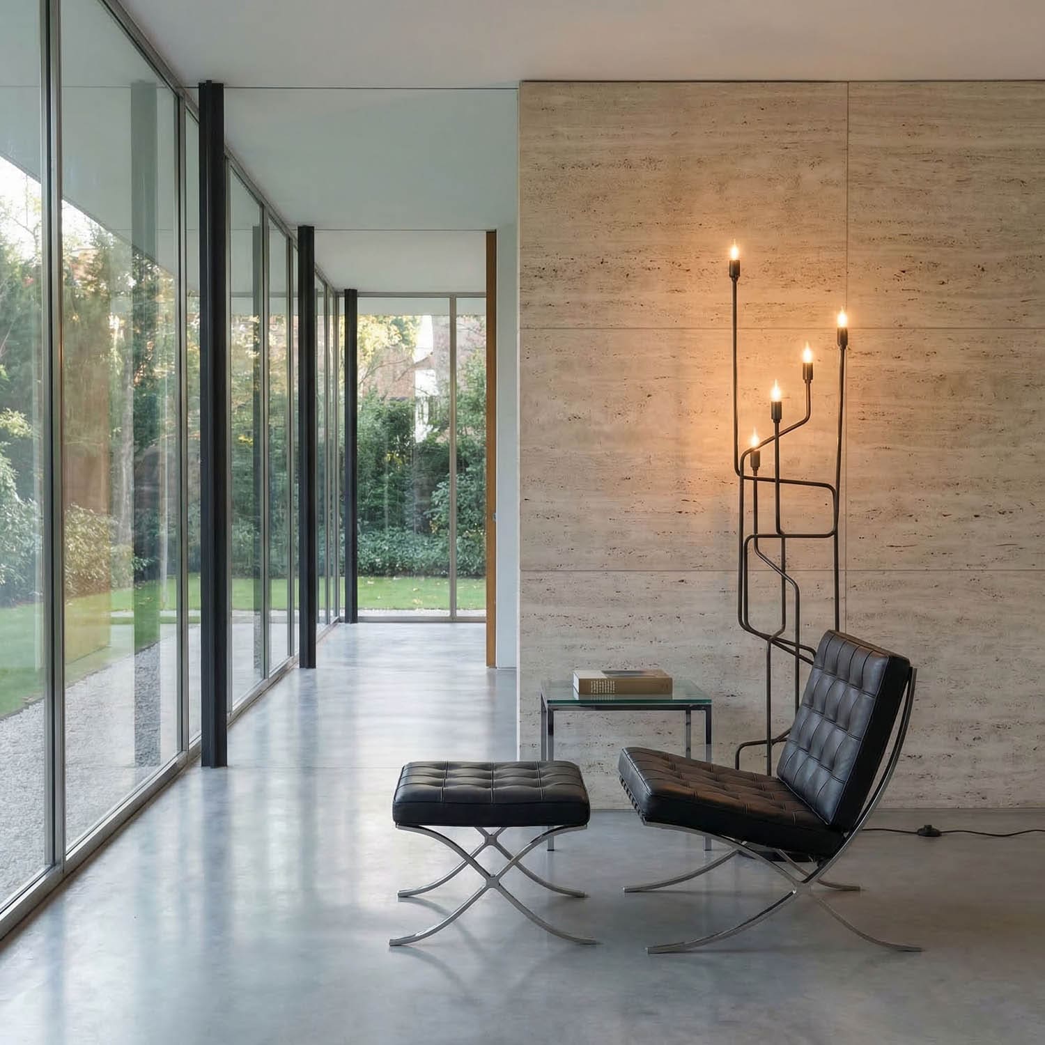 Moriarty Floor Lamp, Black Metal