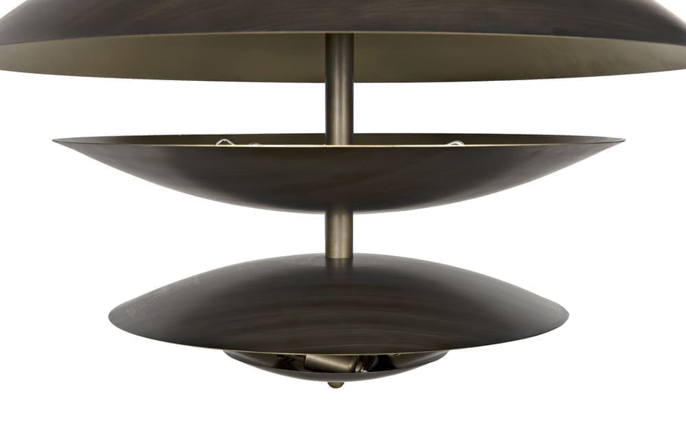 Nora Chandelier, Metal with Aged Brass Finish