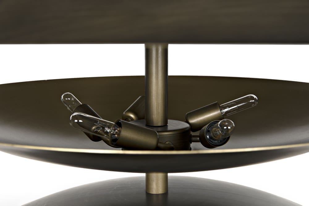 Nora Chandelier, Metal with Aged Brass Finish