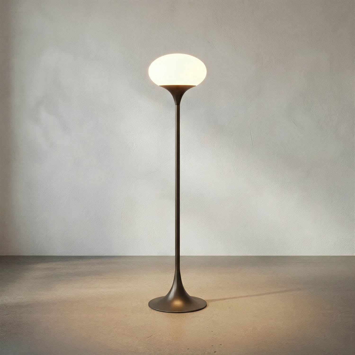 Drop Floor Lamp, Gun Metal Finish by Noir