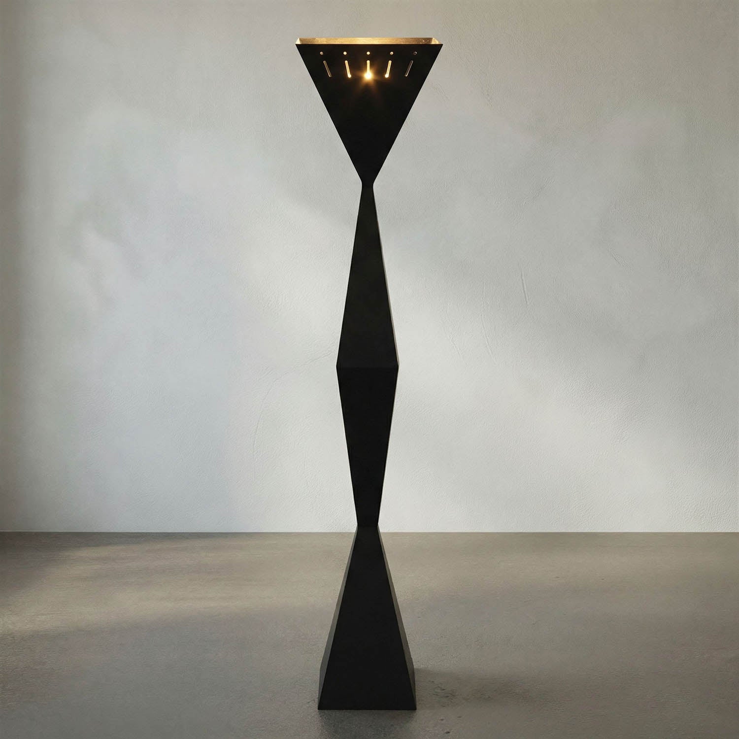 Brixton Floor Lamp, Black Iron by Noir