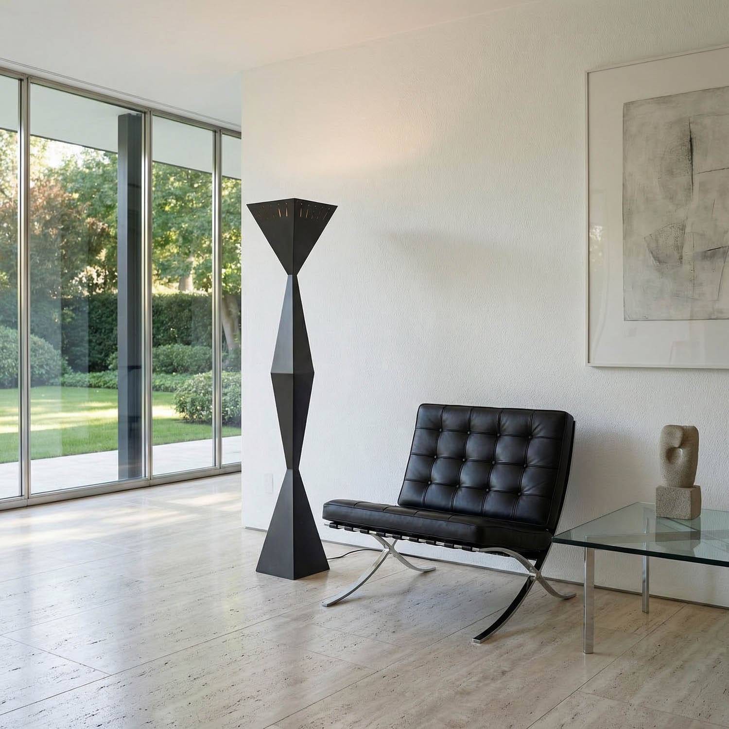 Brixton Floor Lamp, Black Iron