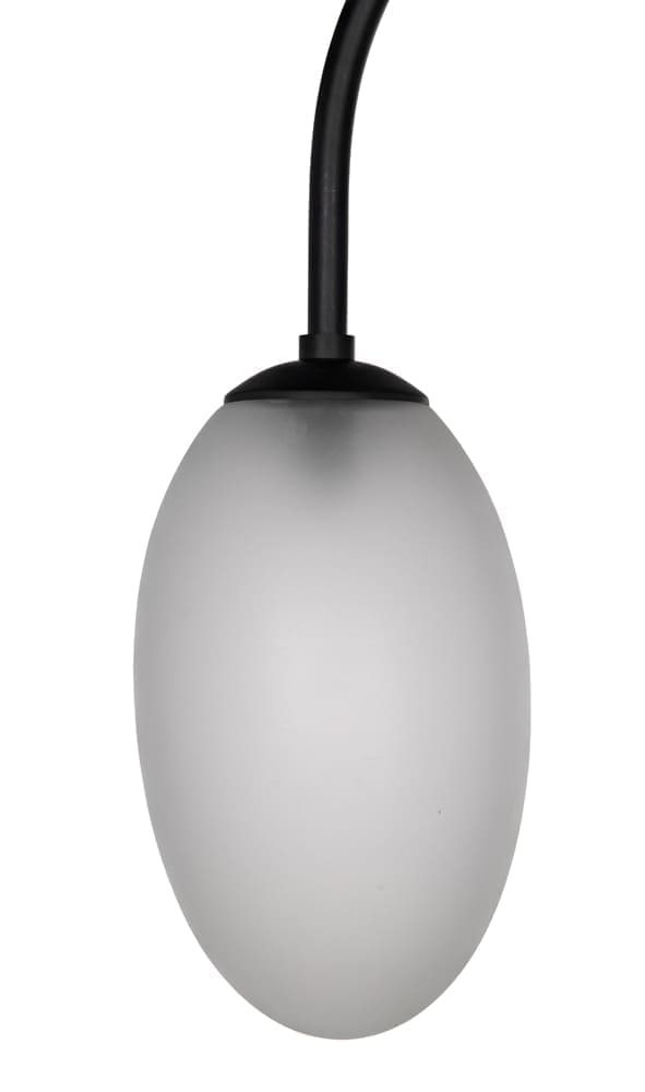 Swan Floor Lamp, Black Iron