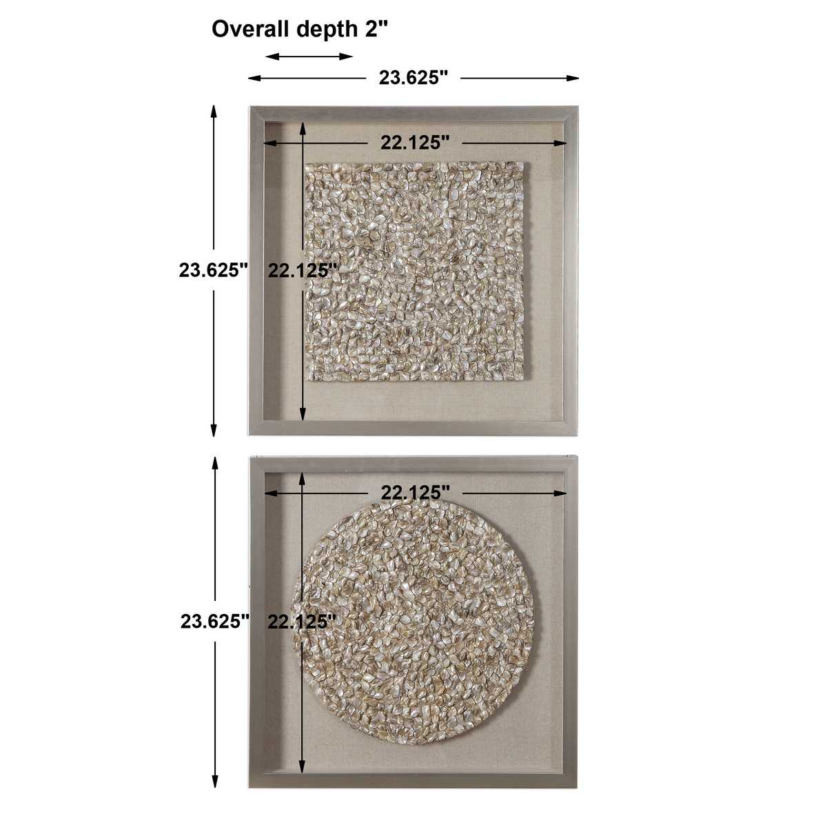 Arline Shadow Boxes, S/2