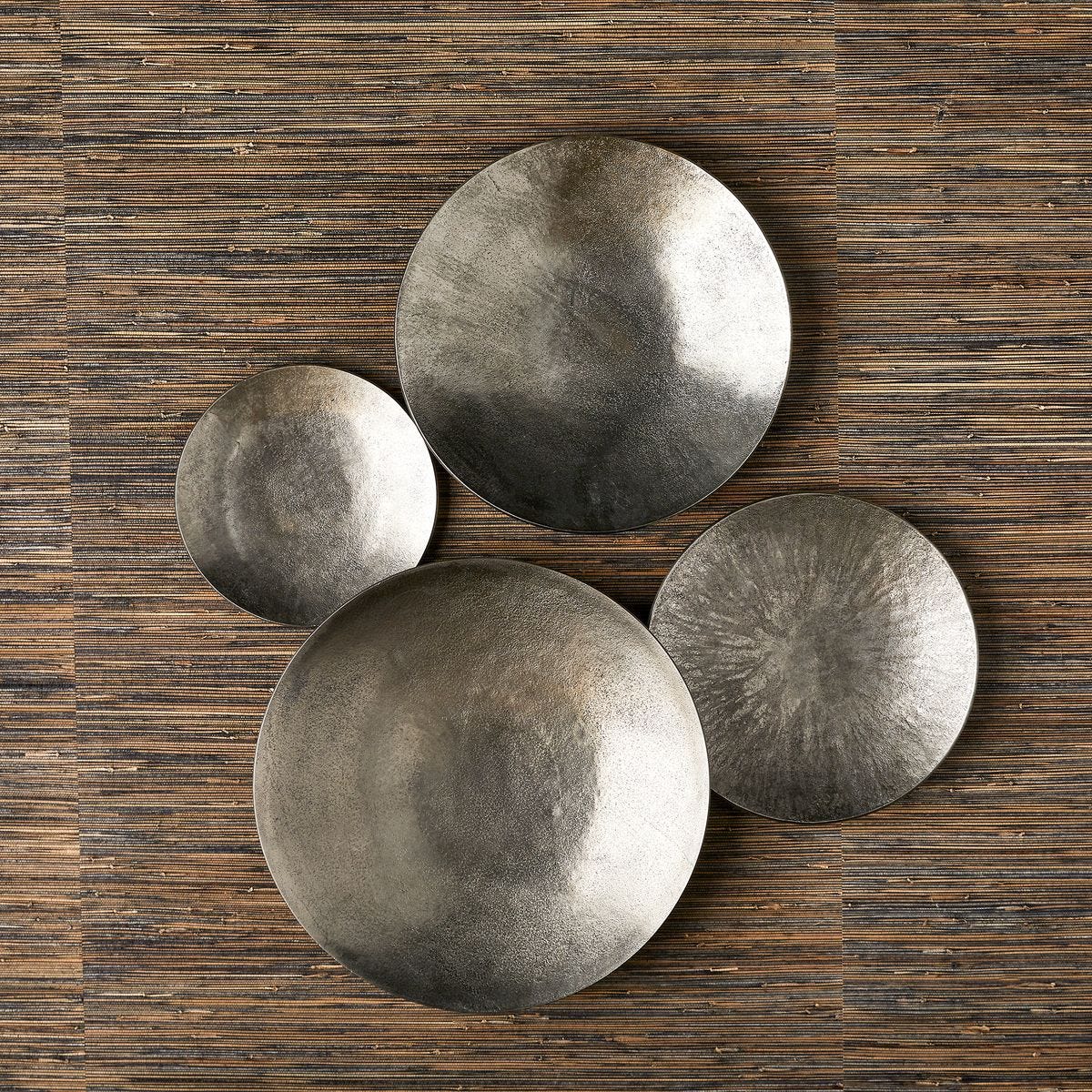 Aitana Metal Wall Decor - Silver, S/3