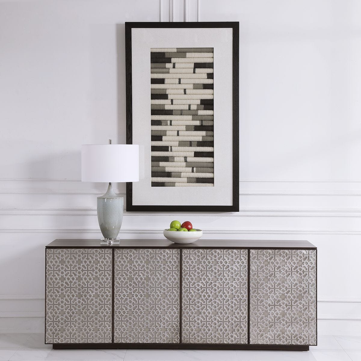 Flaxen Scroll Shadow Box