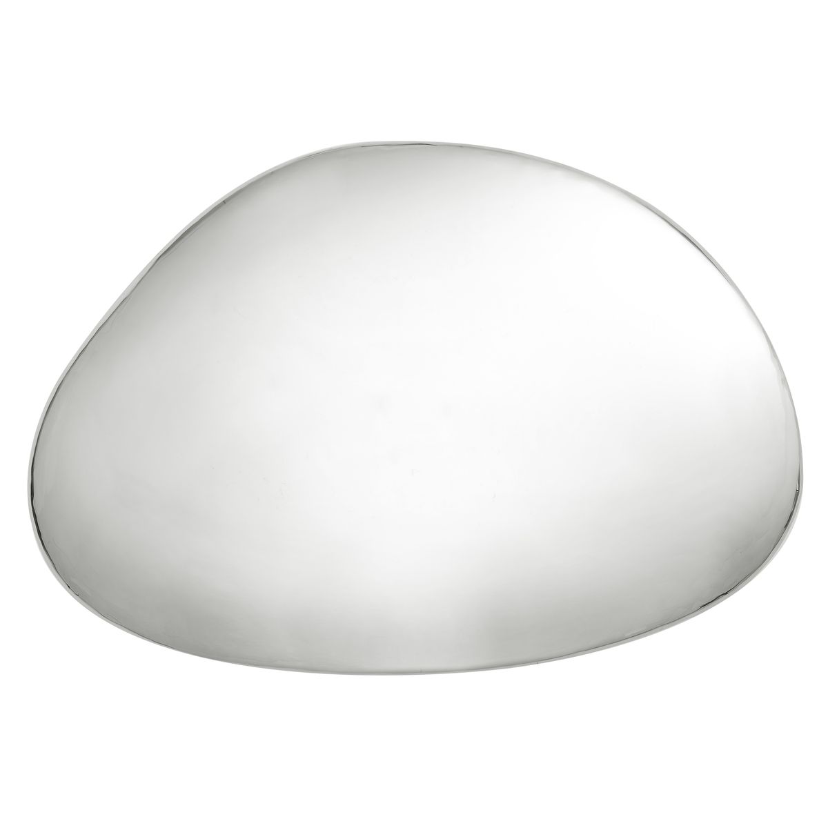 Jelly Bean Wall Sculpture - 26x38 Silver