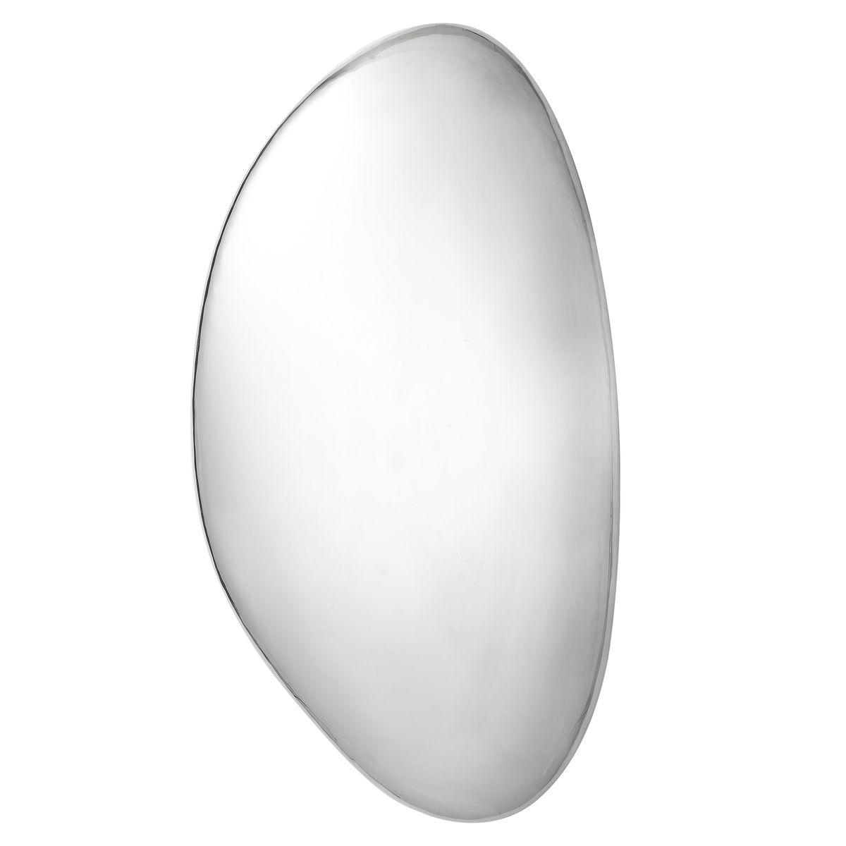 Jelly Bean Wall Sculpture - 26x38 Silver