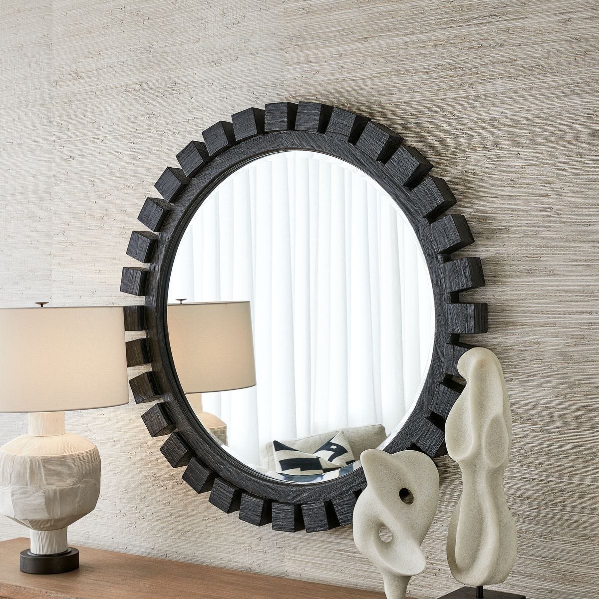 Around The Block Mirror - 46 Ebony