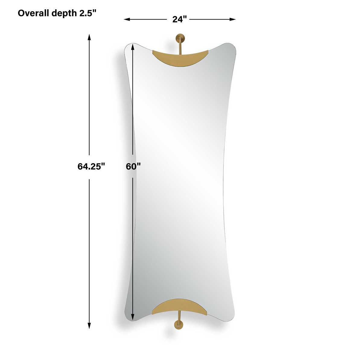Ahead of the Curve Mirror - 24x64