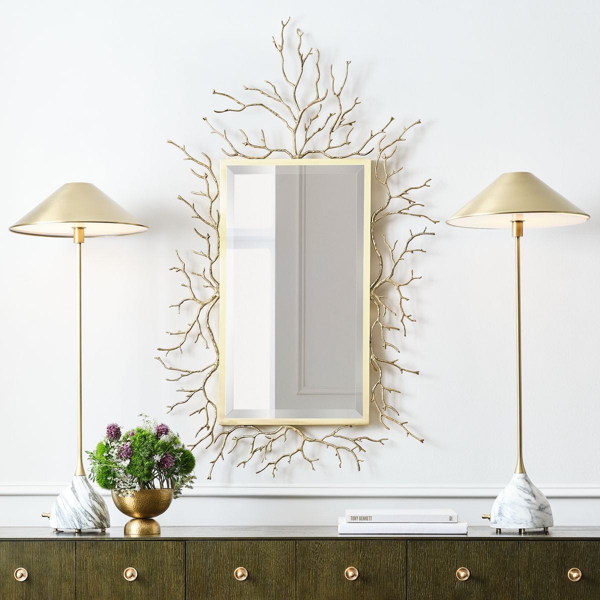 Golden Chestnut Mirror