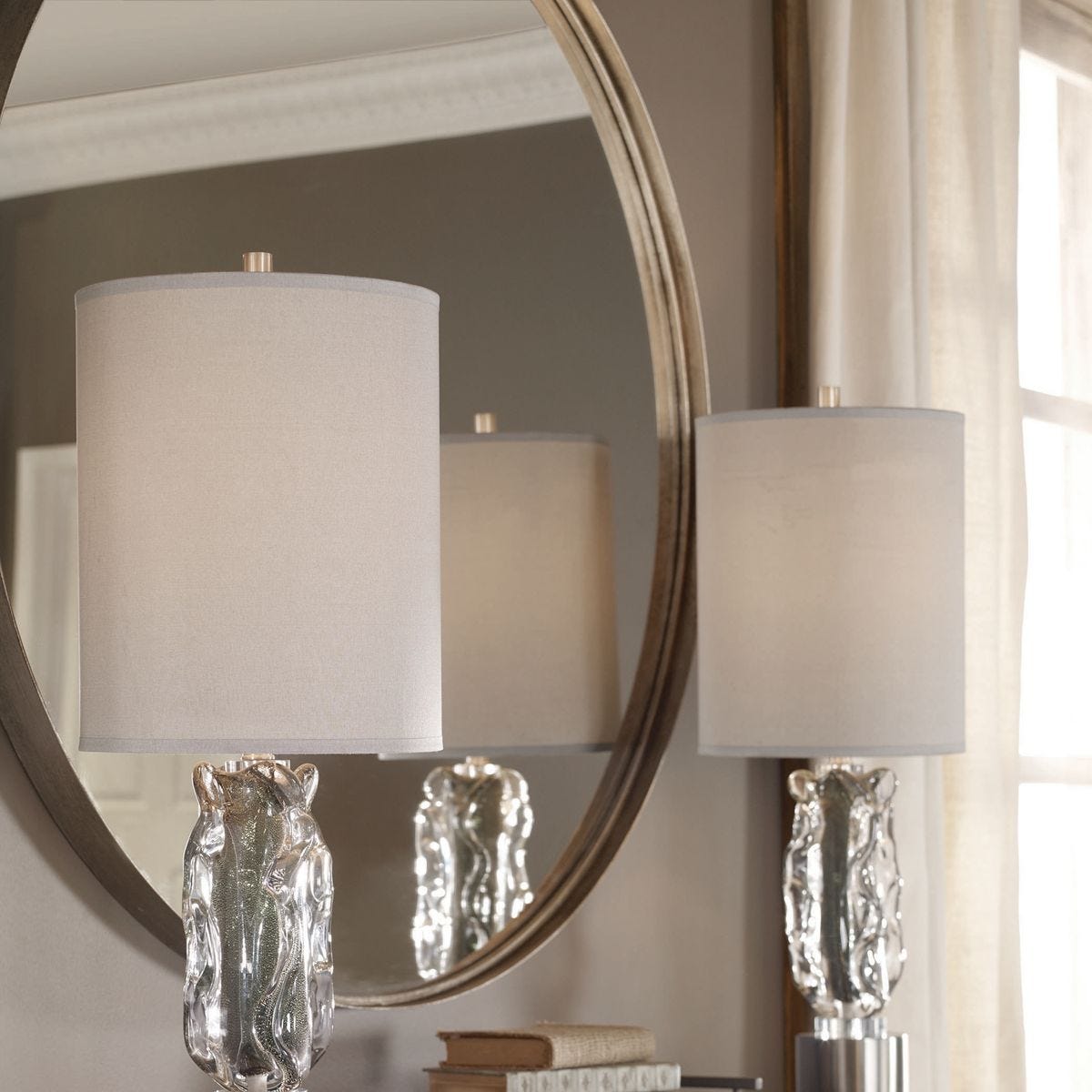Agoura Round Mirror - 48 Silver