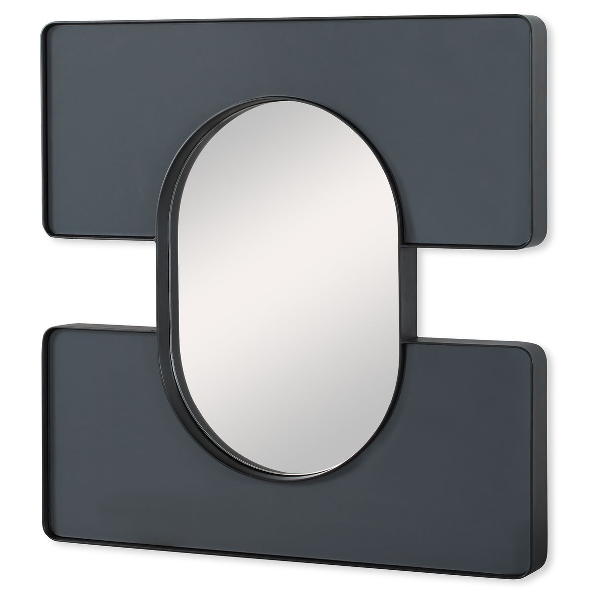 Embrace Square Mirror - 24x24 Smoke