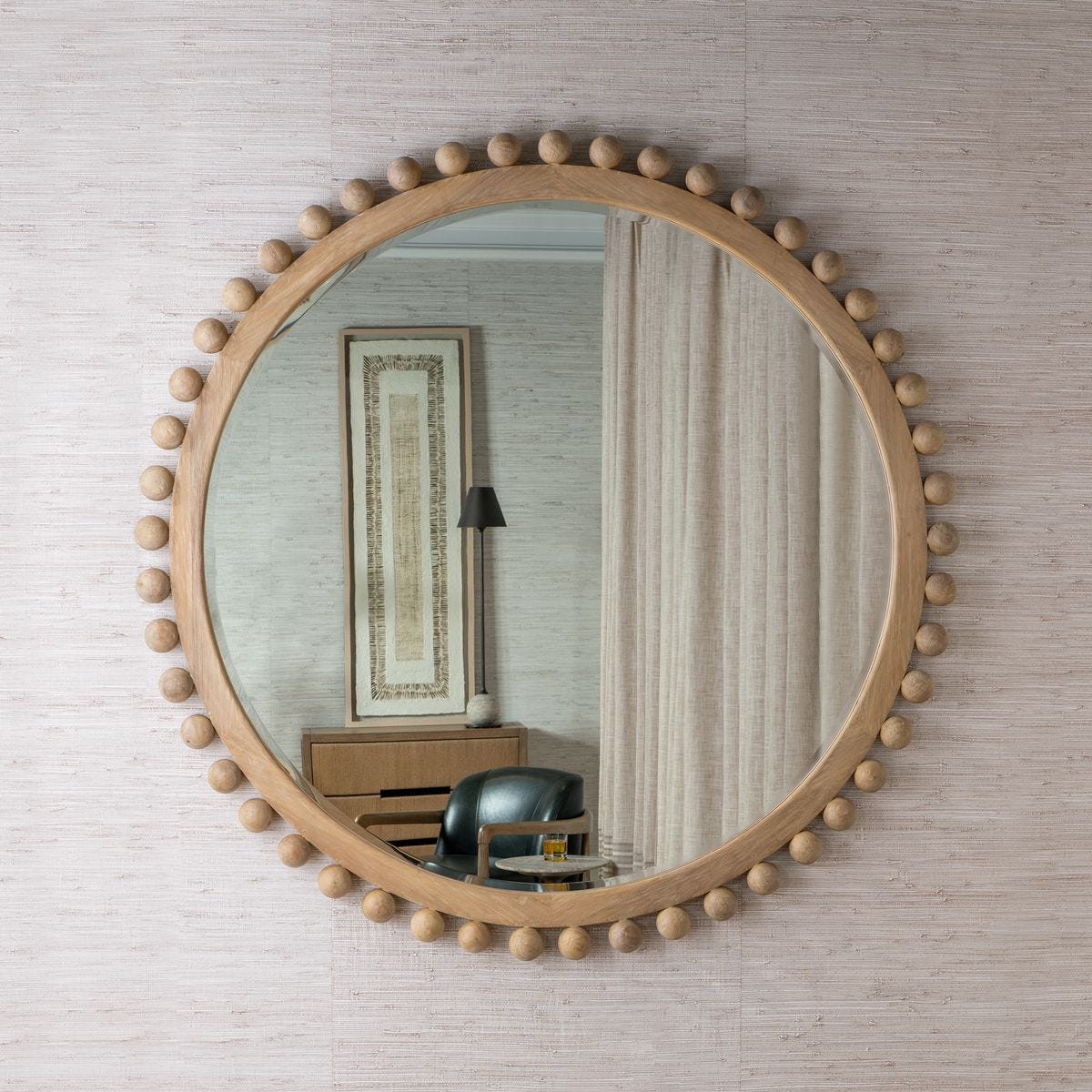 Brianza Round Mirror - 72 Natural