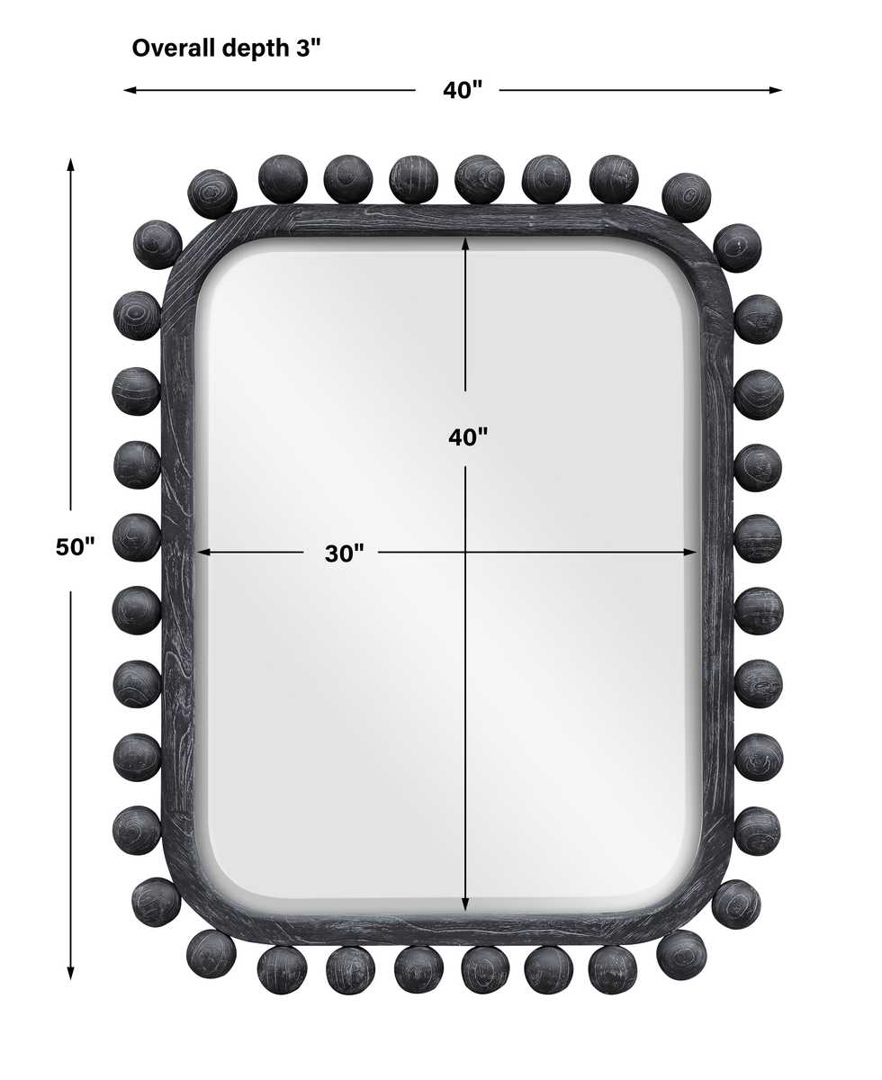 Brianza Mirror - 40x50 Ebony
