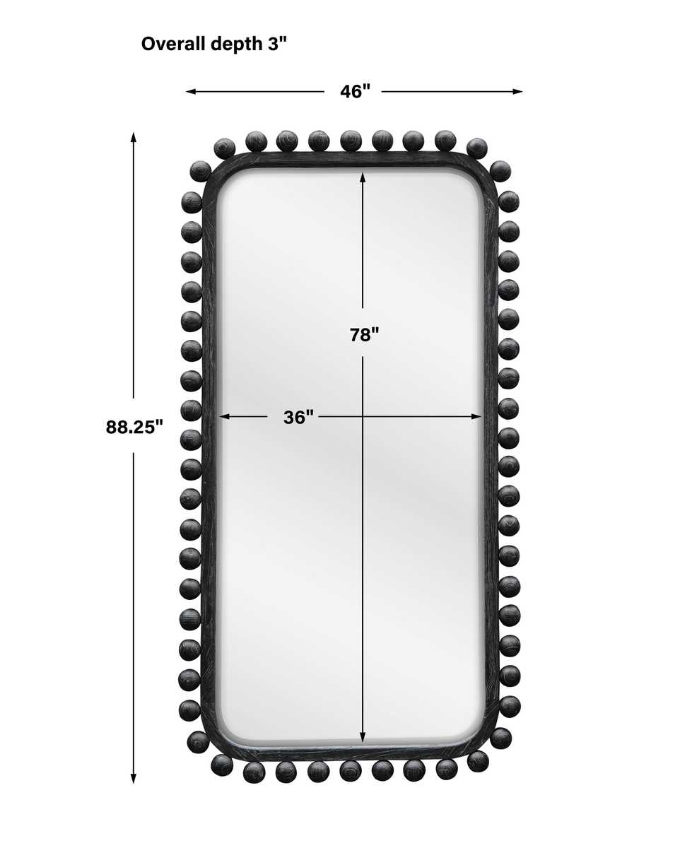 Brianza Mirror - 46x88 Ebony