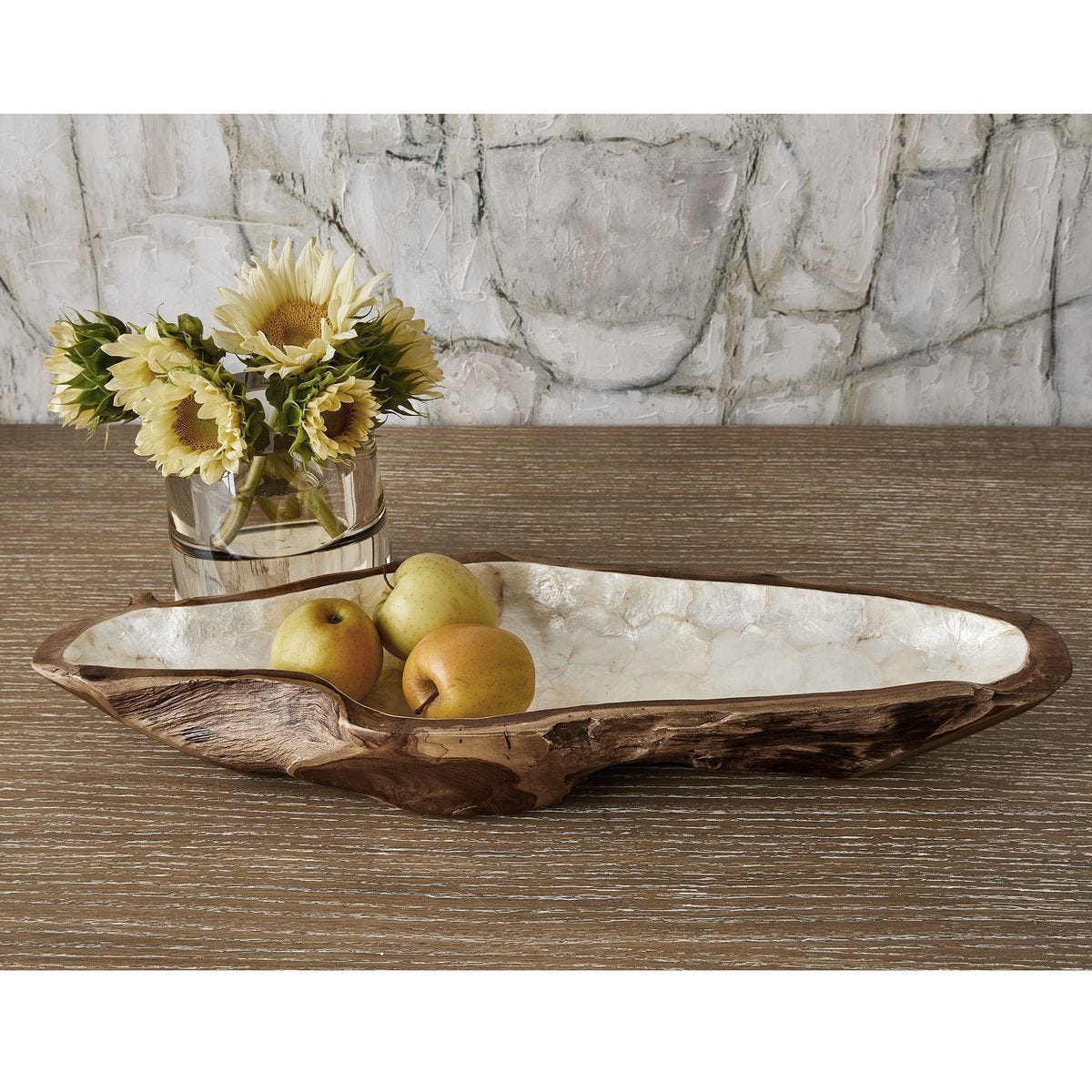 Pearl Forest Bowl - White Capiz
