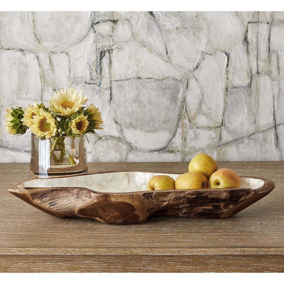 Pearl Forest Bowl - White Capiz