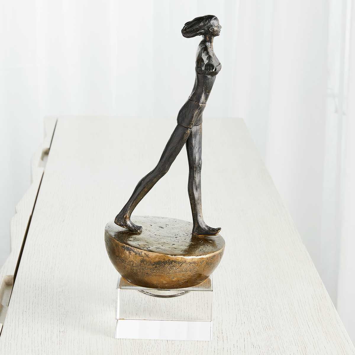 Woman Finding Balance Sculpture