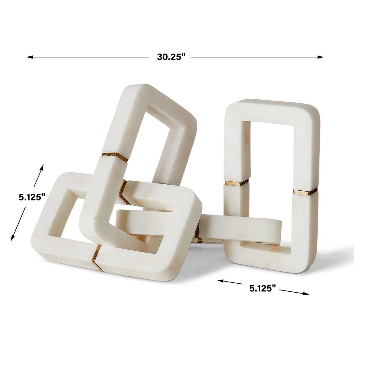Connection Sculpture - White Marble
