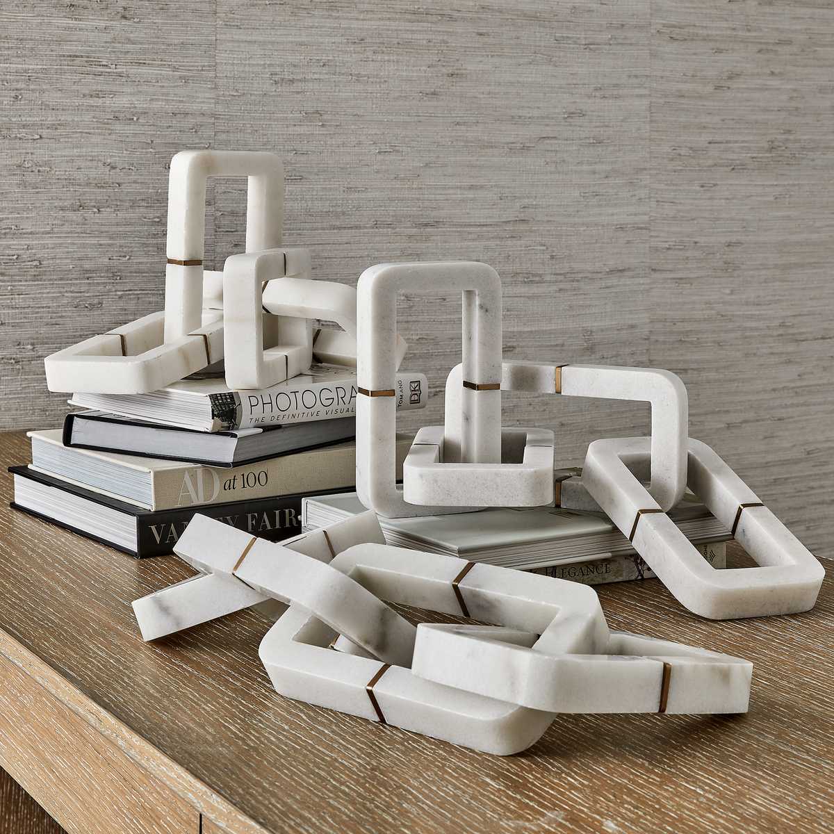 Connection Sculpture - White Marble