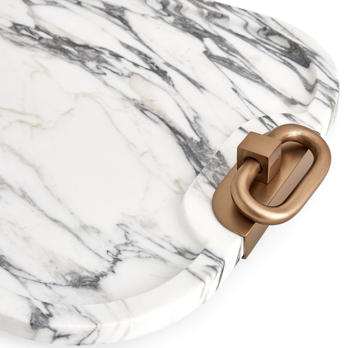 Hippodrome Tray - Arabescato Marble