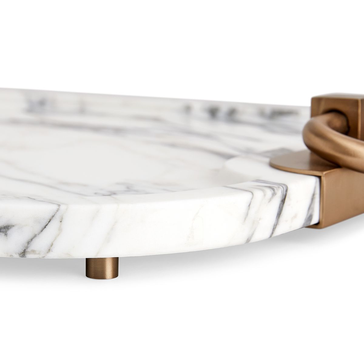 Hippodrome Tray - Arabescato Marble