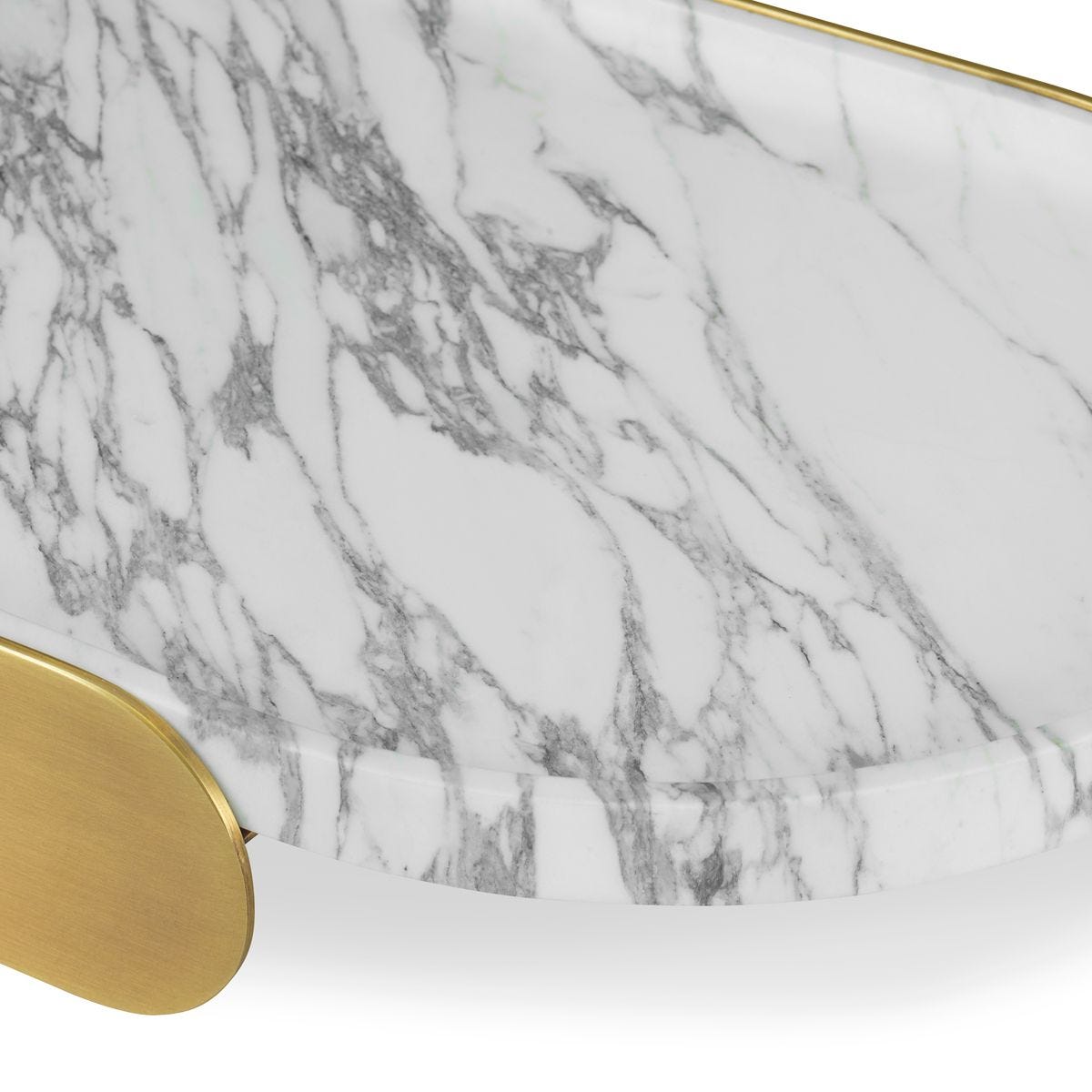 Lozenge Tray - Arabescato Marble