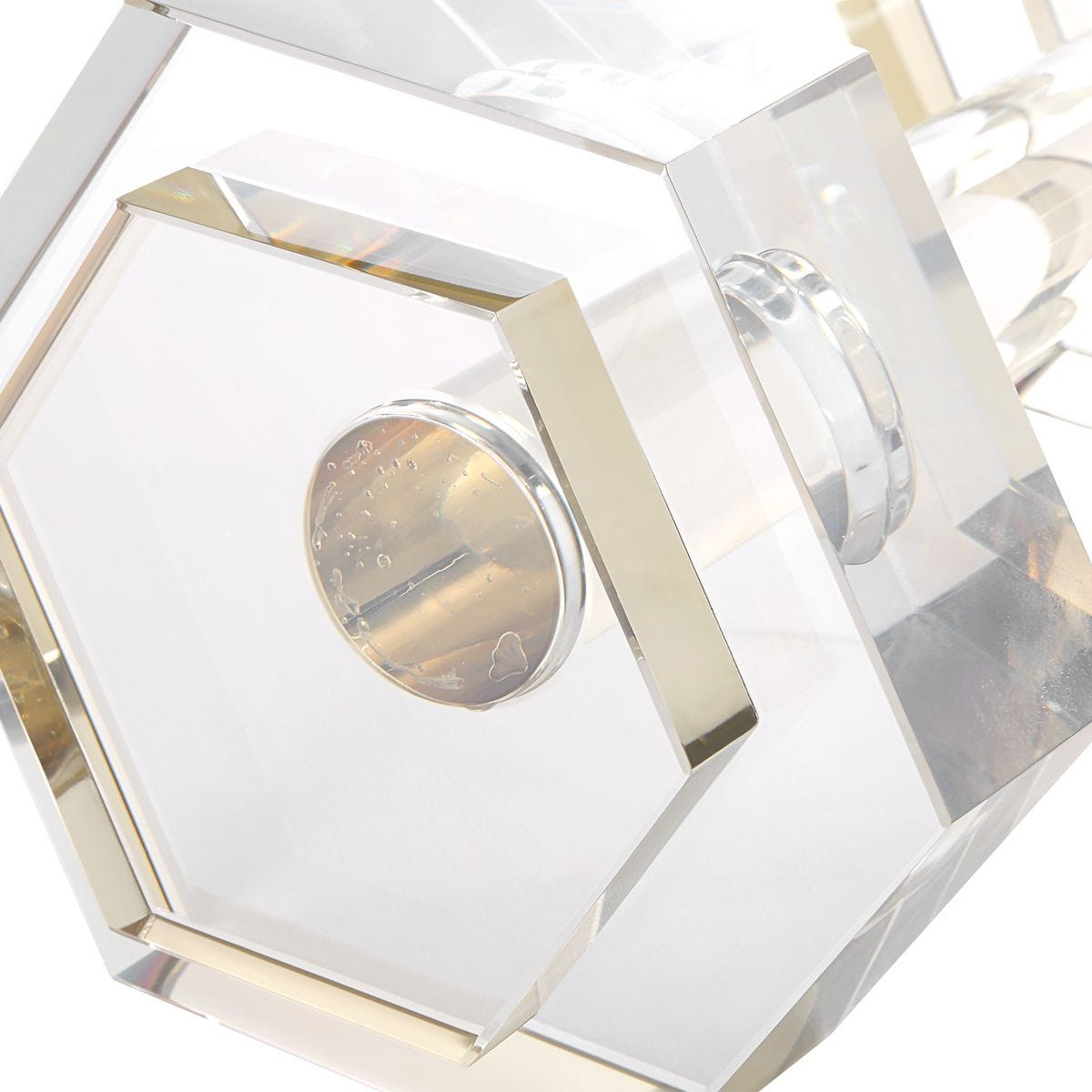 Dumbbell Sculpture - Crystal
