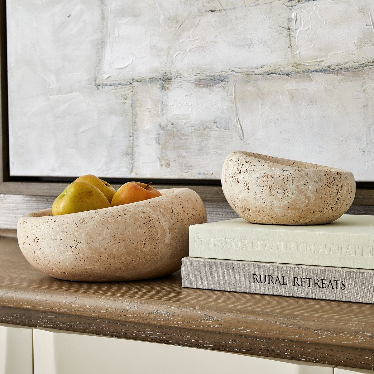 Swaddle Bowls - Travertine, S/2