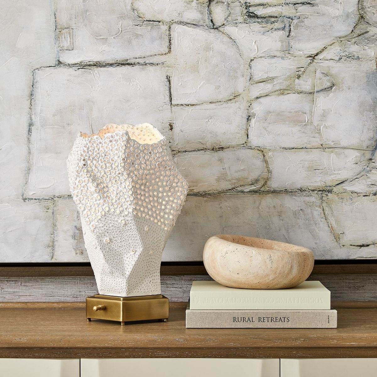 Swaddle Bowls - Travertine, S/2