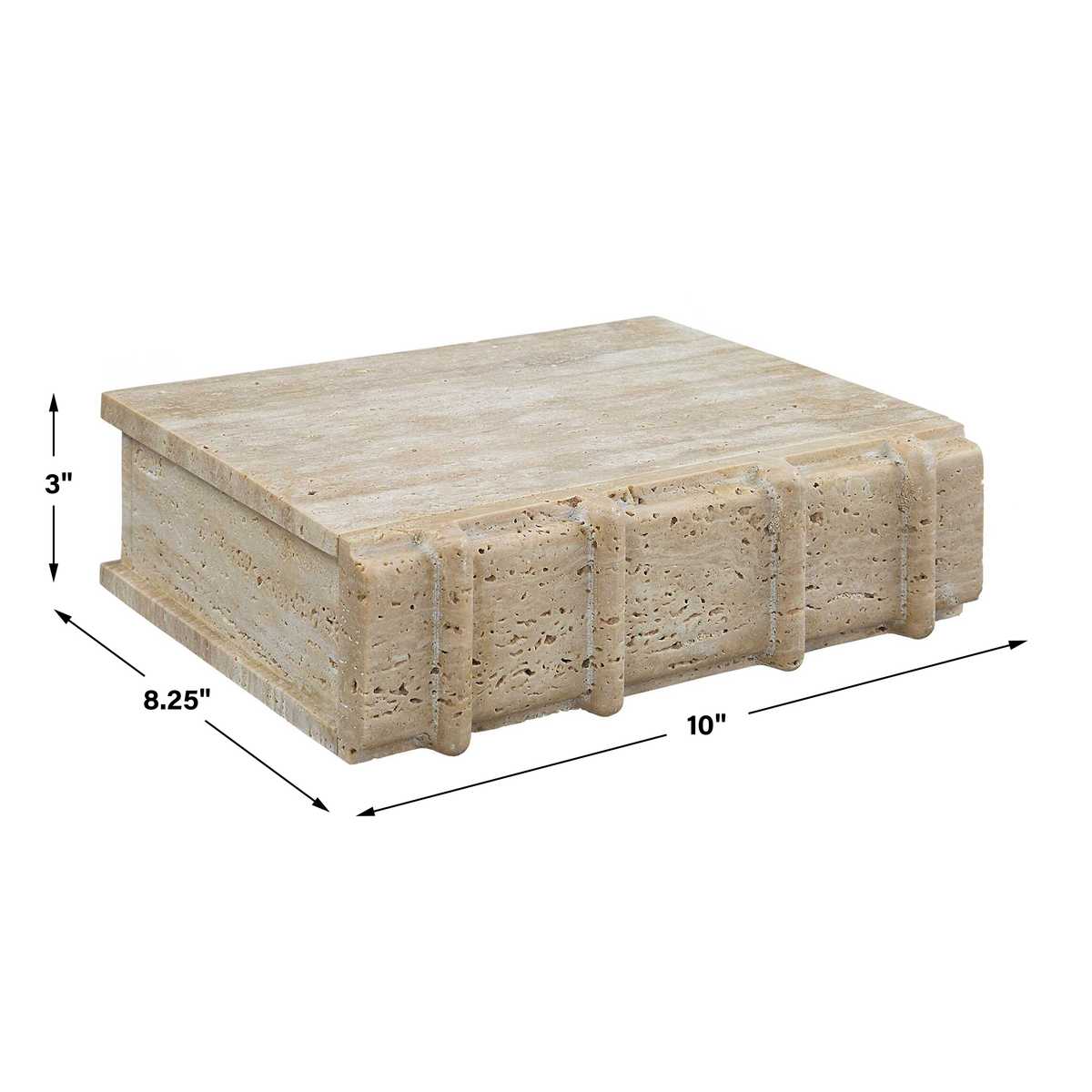 Novel Box - Travertine Small