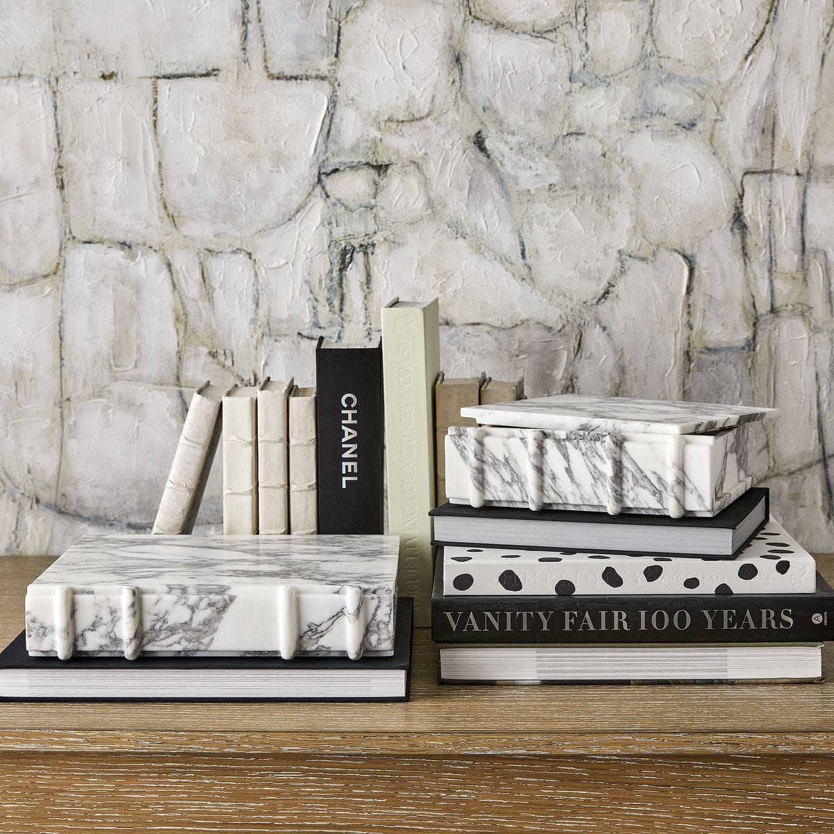Novel Box - Arabescato Marble Small