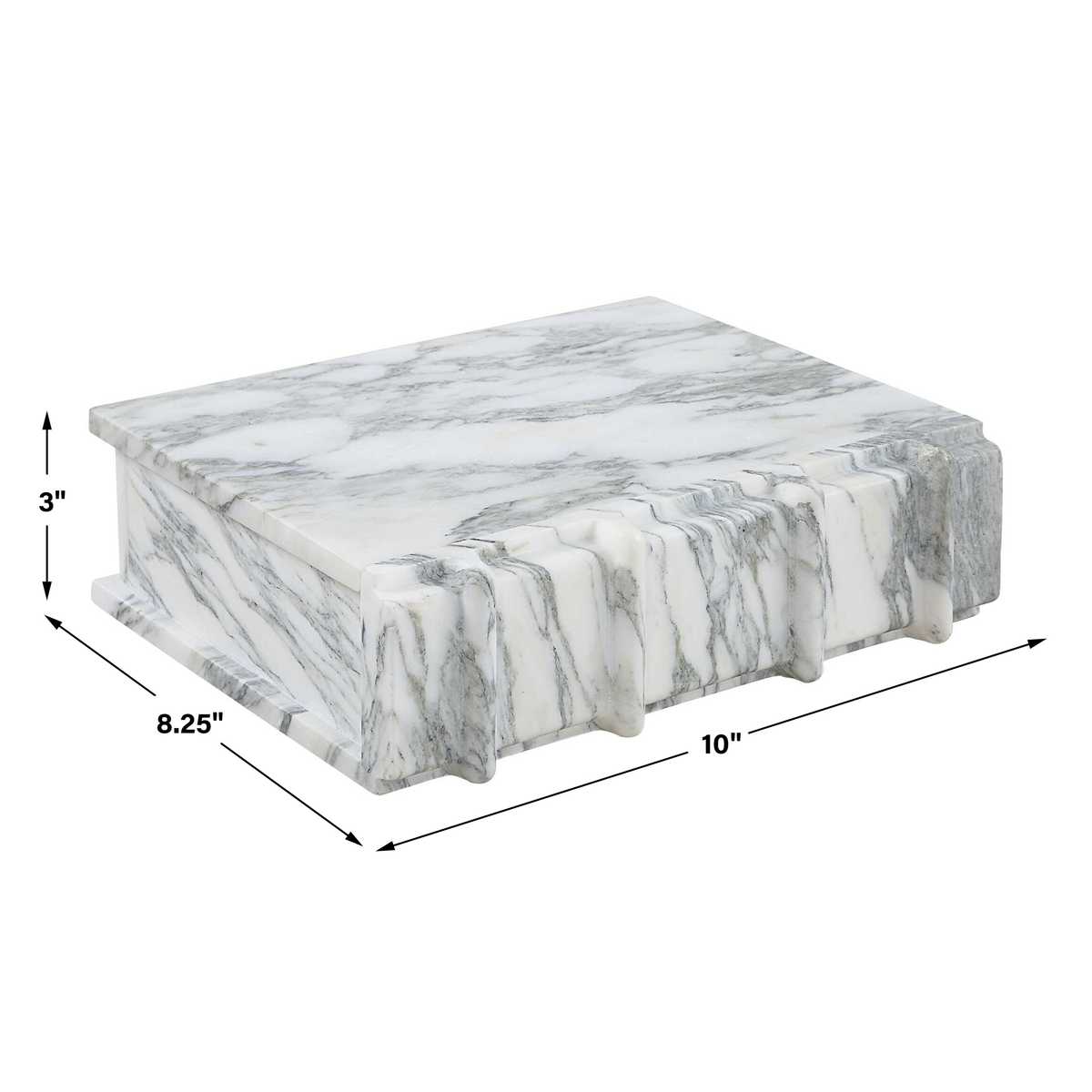 Novel Box - Arabescato Marble Small