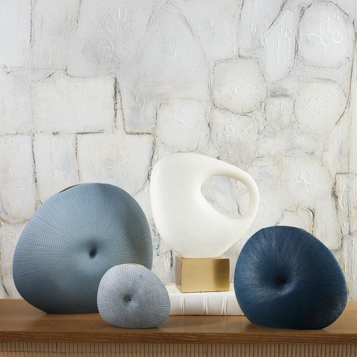 Pillow Vases - Denim, S/3