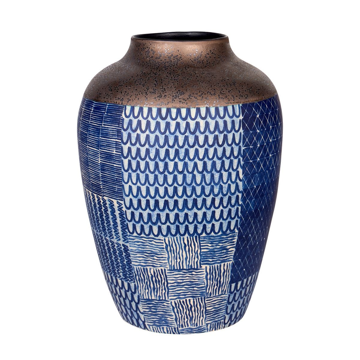Ikat Quilt Vase
