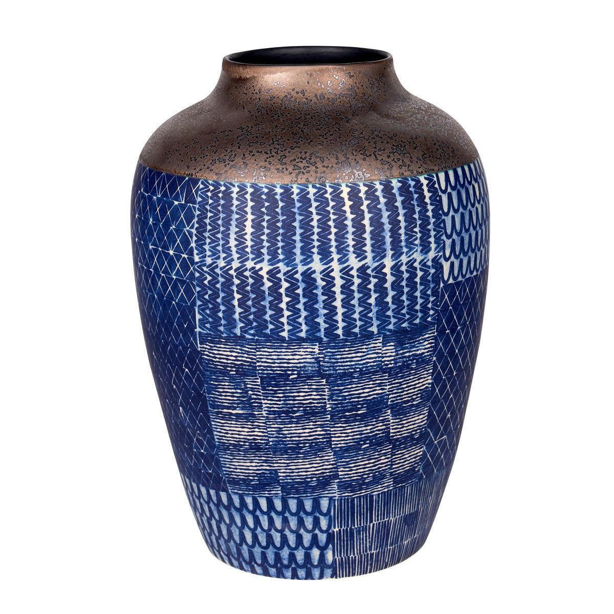 Ikat Quilt Vase