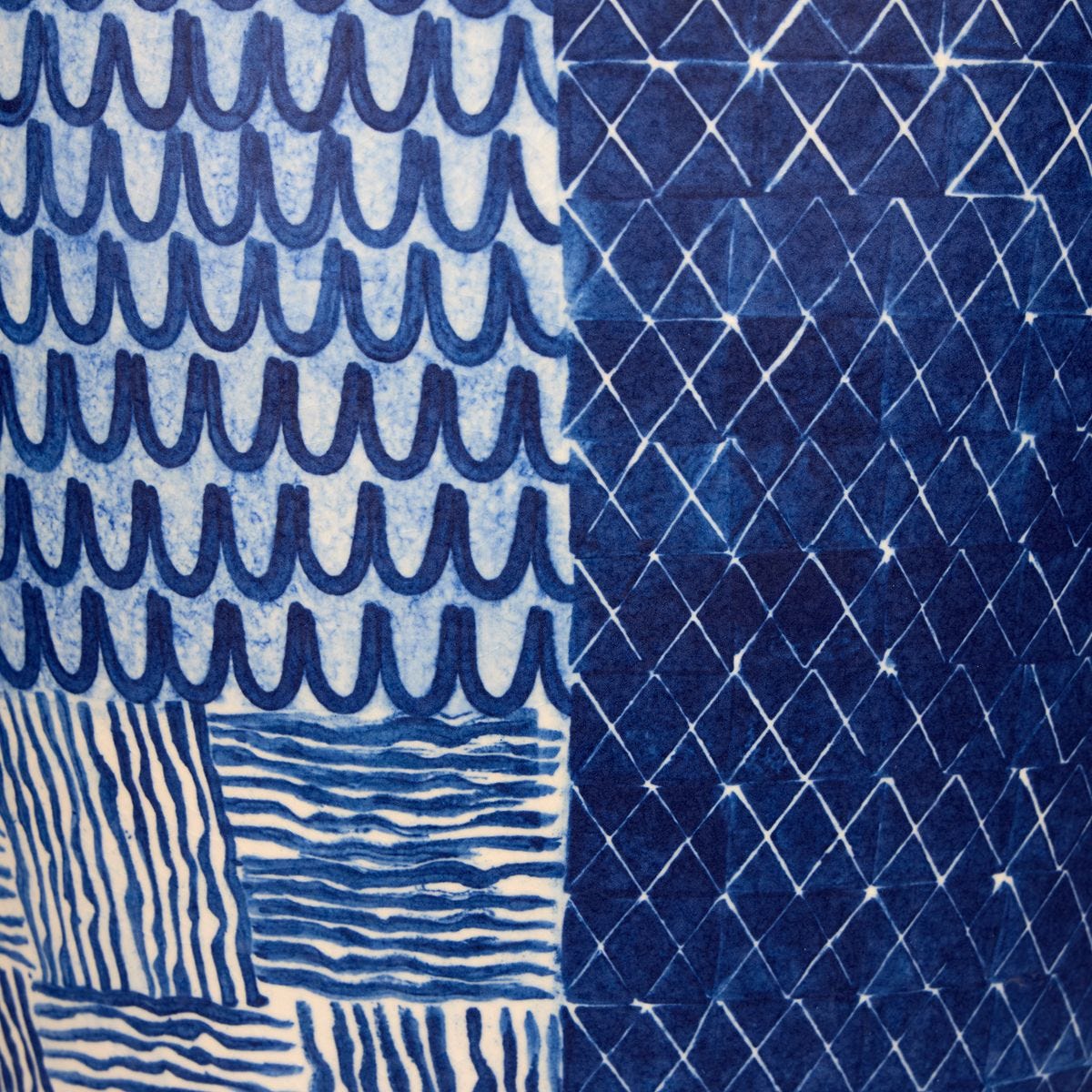 Ikat Quilt Vase