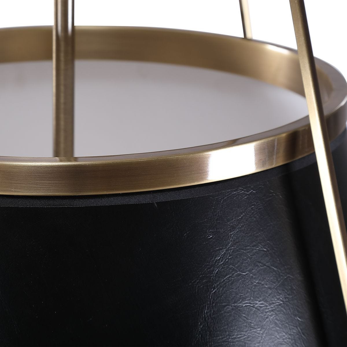 Leather Classic, 4 Lt Pendant - Black