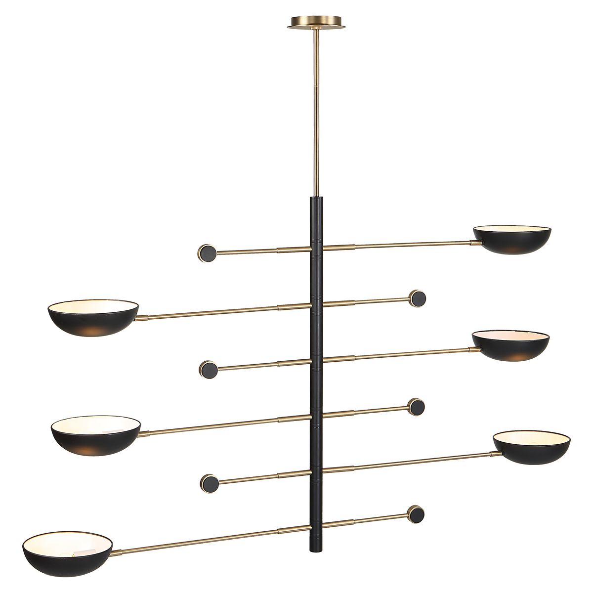 Swinger, 6 Lt Pendant - Black
