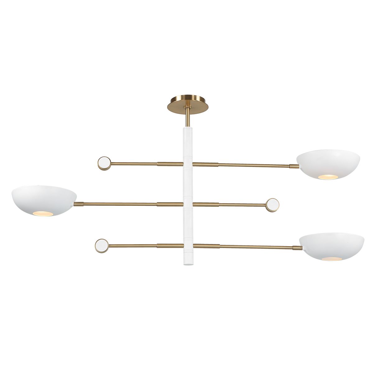Swinger, 3 Lt Pendant - White